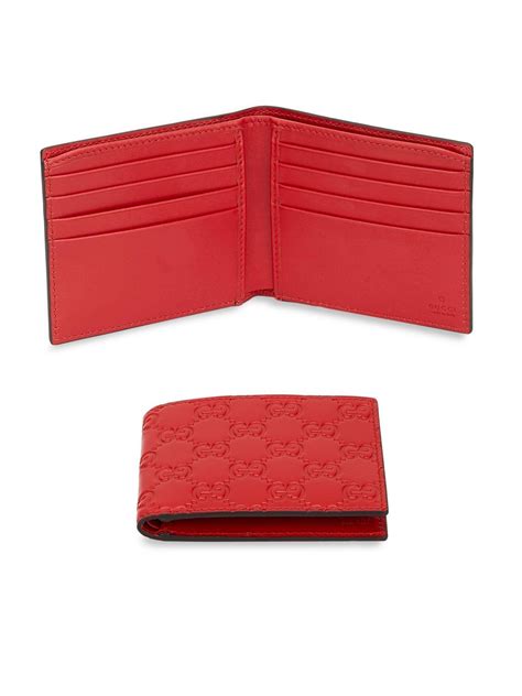 red gucci wallet men|gucci signature wallet red.